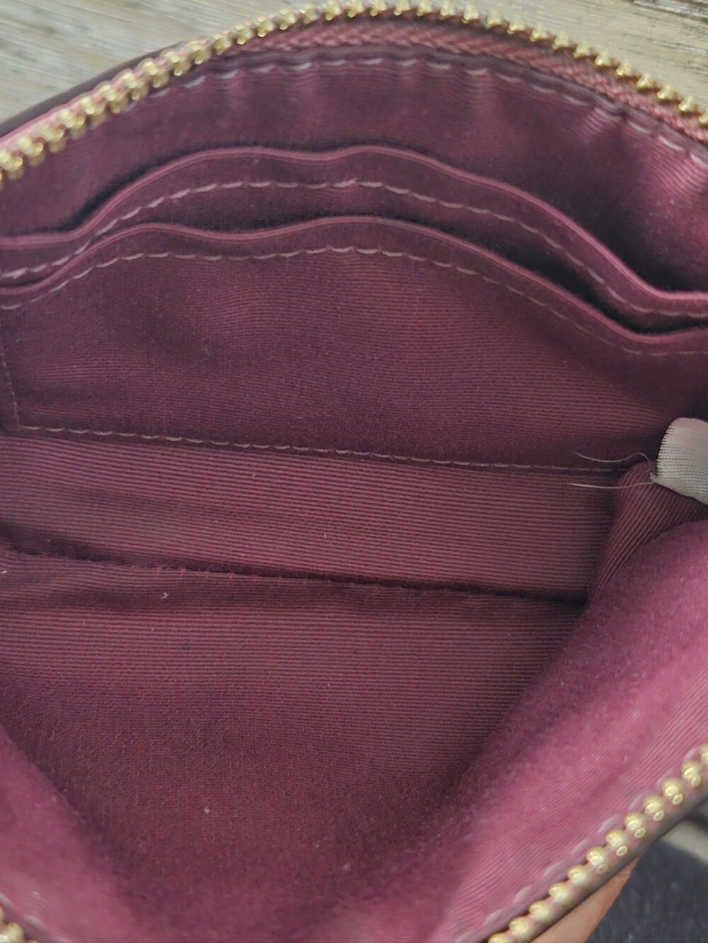 Coach Corner Zip Wristlet with Crossgrain Leather - Picture 3 of 8